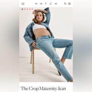 CURRNT/ELLIOT Hatch - The Crop Maternity Jeans